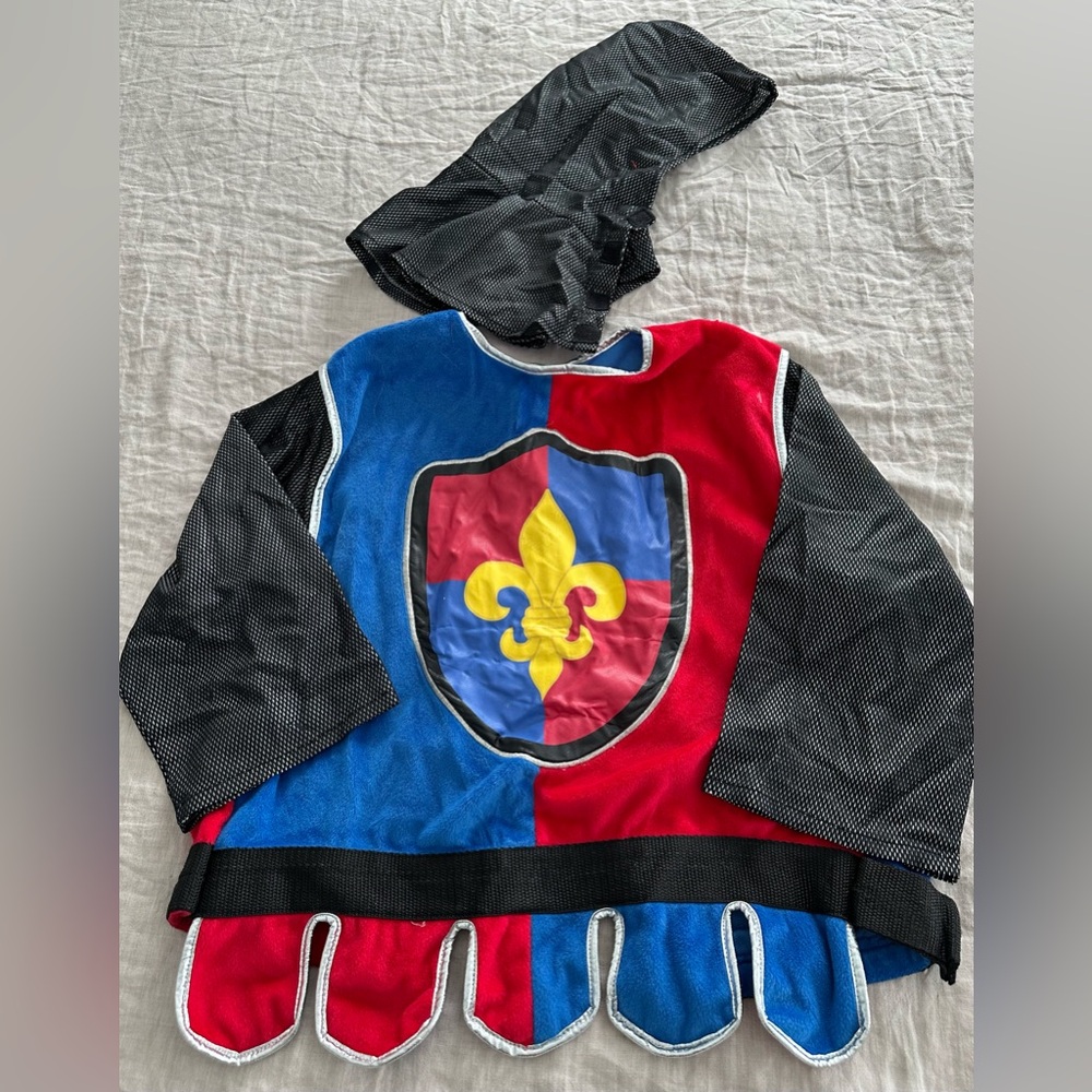 MELISSA & DOUG Kids Child’s Size 3-6 KNIGHT Red & Blue Halloween Costume